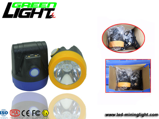 IP68 1W 2.8Ah Li Ion 6000 Lux Mining Hard Hat Lights