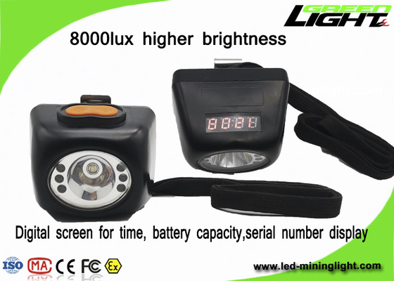 Lumière sans fil rechargeable de chapeau de mineurs de 1.3W 4.5Ah 8000lux