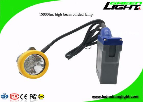 6.6Ah 1.67W 1000cycles a mené la lampe de chapeau de extraction 15000lux