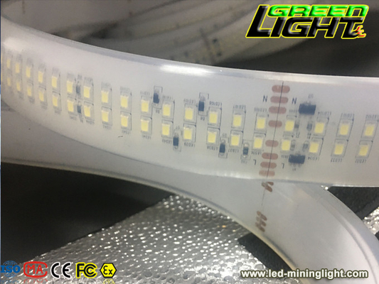 Bande menée par rangée SMD5050 33W/M Flexible de double de 220VAC 2362lum