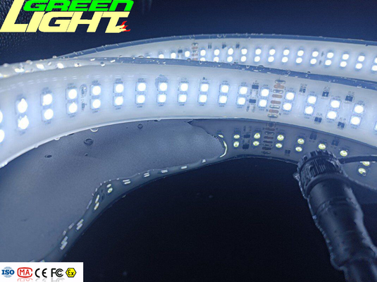 Flux 	les lumières de bande antidétonantes menées flexibles des lumières de bande de 2362lum SMD5050 230VAC imperméabilisent des lumières de bande IP68