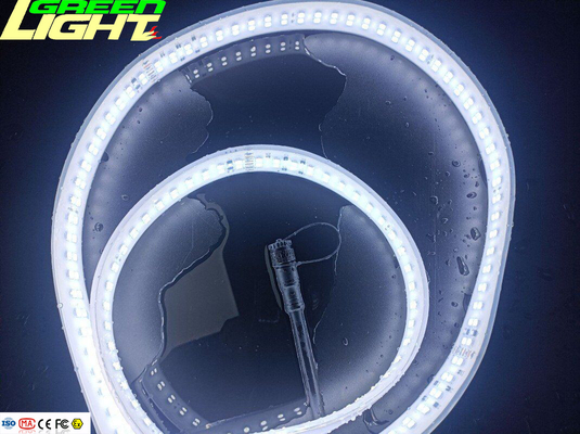 Flux 	les lumières de bande antidétonantes menées flexibles des lumières de bande de 2362lum SMD5050 230VAC imperméabilisent des lumières de bande IP68