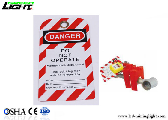 Le lock-out fait sur commande de PVC d'OSHA étiquette les étiquettes de avertissement de lock-out