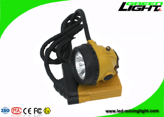348lum imperméable 10.4Ah a attaché la lampe de chapeau de extraction 25000lux pour des mineurs
