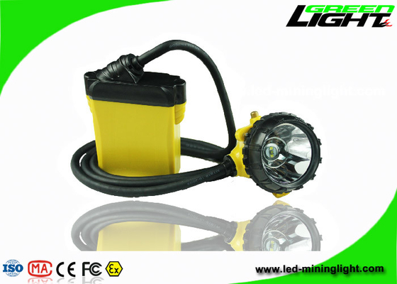 348lum imperméable 10.4Ah a attaché la lampe de chapeau de extraction 25000lux pour des mineurs