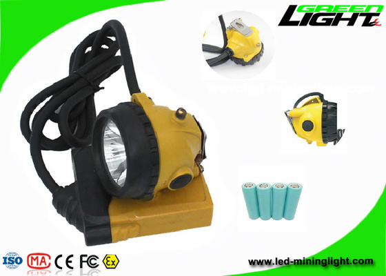 348lum imperméable 10.4Ah a attaché la lampe de chapeau de extraction 25000lux pour des mineurs