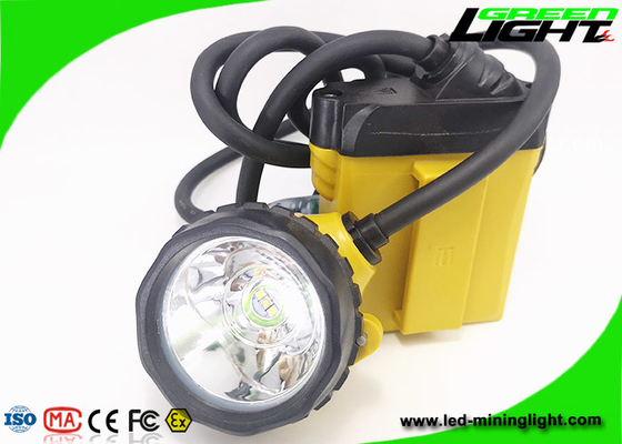 lumière attachée rechargeable 10.4Ah de chapeau des mineurs 348lum avec l'avertissement de puissance faible