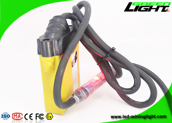 lumière attachée rechargeable 10.4Ah de chapeau des mineurs 348lum avec l'avertissement de puissance faible
