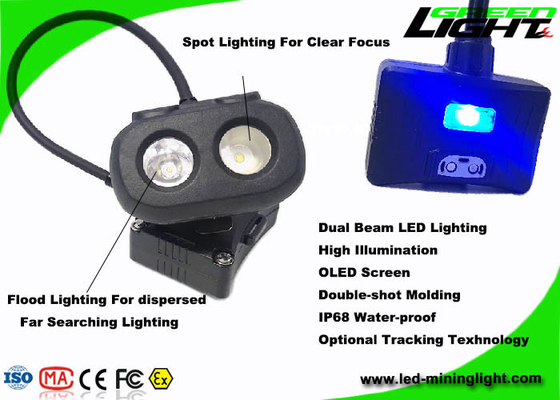 poutre USB de lampe de chapeau de mineurs de l'écran LED de 334lum OLED double chargeant 10.4Ah