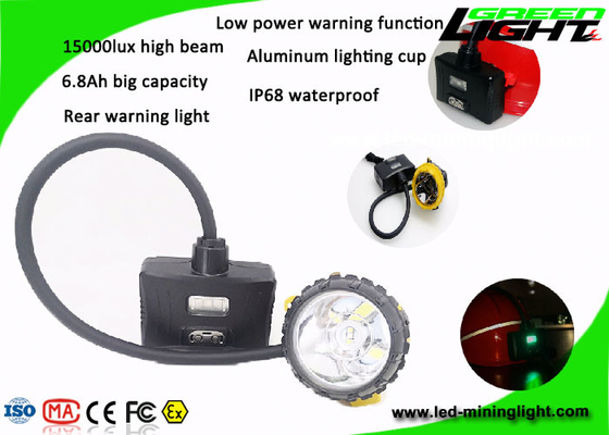 Les lumières de chapeau d'exploitation de SOS 15000lux 6.8Ah ont semi attaché 221lum