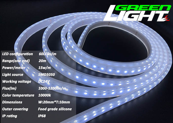 lumières de bande flexibles de 1630lum 220V 17W/M LED anti RVB explosif SMD2835