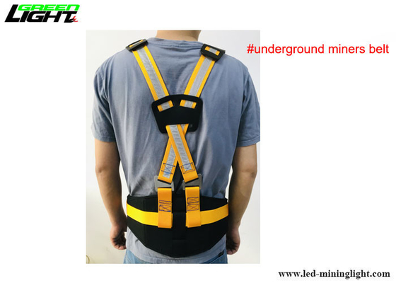 La ceinture du mineur avec les bandoulières capitonnées, la taille universelle et toutes les boucles sont réglables