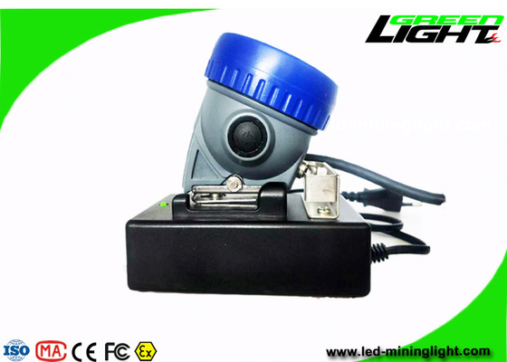 ABS 6.6Ah LED Miners Cap Lamp 216lum 10000lux Lampe frontale de mineurs étanche