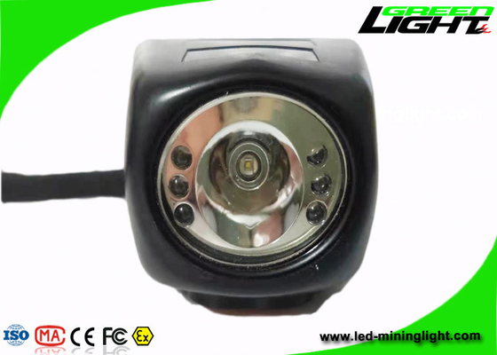 Écran numérique étanche mineur sans fil Cap lampe 4000 lux bouton en silicone avec corde de sécurité ABS PC