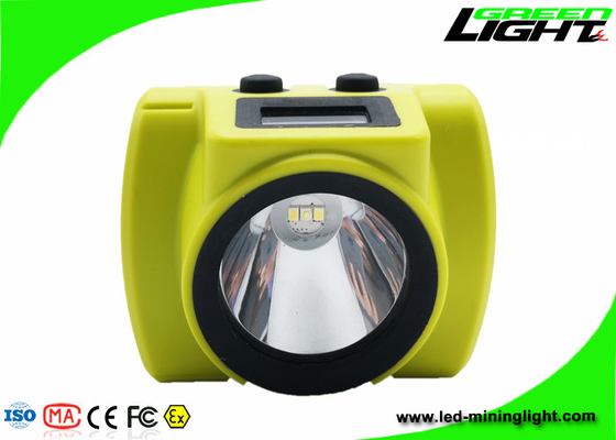 la lampe de chapeau sans fil des mineurs 6.8Ah 18000lux IP68 imperméabilisent avec le matériel ignifuge de Bayer d'écran d'OLED