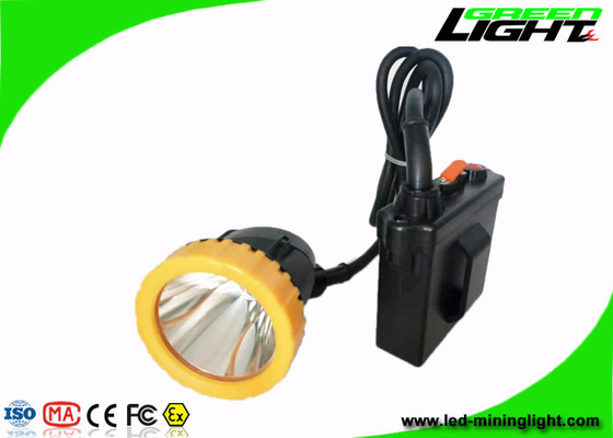 le casque antichoc d'exploitation de 1000mA 3.7W allume l'ABS 50000Lux attaché