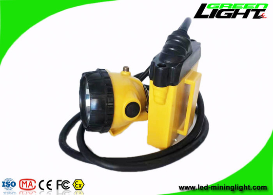 10.4Ah 25000 Lux Led Safety Cap Lamp SOS GL12-A anti-déflagrant avec le câble
