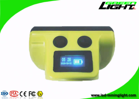 IP68 Étanche Minière Led Lumières 18000lux OLED Écran Magnétique USB Charge Sans Fil Miner Cap Lampe avec SOS