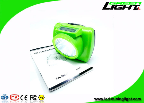 Lampe frontale portable 13000 Lux Cree Led Miner avec affichage OLED SOS 232lum clip réglable en acier inoxydable