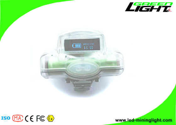 L'exploitation minière menée sans fil transparente de 13000 lux allume le Cree imperméable IP68 mené avec le phare de mineur d'écran d'OLED