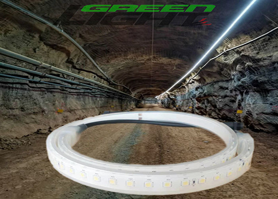 Les lumières de bande flexibles de SMD5050 30W LED IP68 imperméabilisent DC24V 2160lum/M ATEX pour l'exploitation souterraine de tunnel extérieure