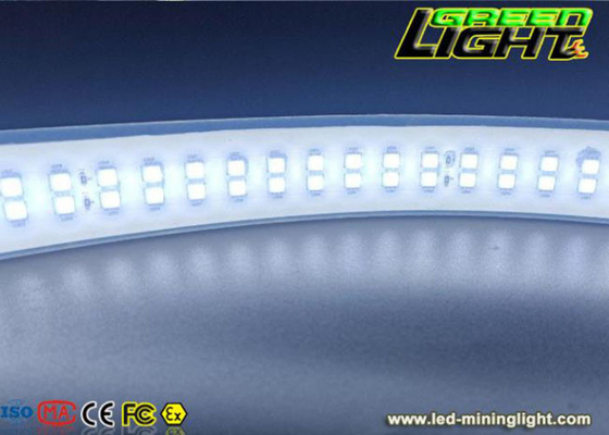 2230lum/m Silicone Led Bande Lumineuse Double Rangée DC36V/AC110V/220V SMD5050 30W/M Couleur Blanche