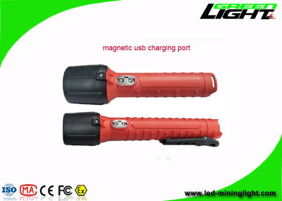 1300Lum lampe de poche LED torche écran numérique rechargeable USB IP68 torche LED anti-explosif pour l'extérieur
