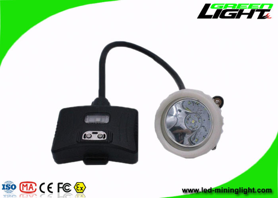 Lumière de casque de sécurité minière filaire 10000 Lux lampe frontale de mineurs Rechargeable batterie Li-ion 5200mAh avec voyant d'avertissement arrière