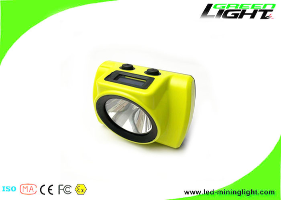 le chapeau d'exploitation de l'écran LED de 18000lux OLED allume le phare souterrain de mineur de Panasonic de 6.8Ah rechargeable pour le système de cheminement