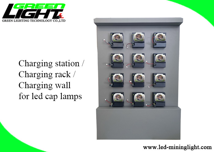 Double côté durable de la station 4.2V 2A 50Hz de chargeur de mur de lampe de chapeau de sécurité/commande simple