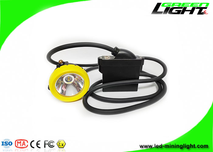 6.6Ah/7.8Ah 16hours LED Miners Cap Lamp Rechargeable 10000 Lux Antidéflagrant