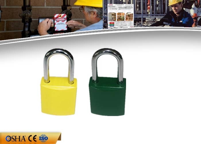 Surface stable de couche de peinture de sécurité de cadenas en aluminium colorés de lock-out