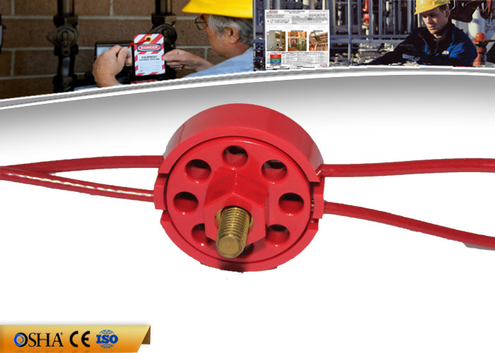 Le lock-out de câble de résistance de la roue ZC-L31, PVC de la CE 119g a enduit le lock-out Tagout