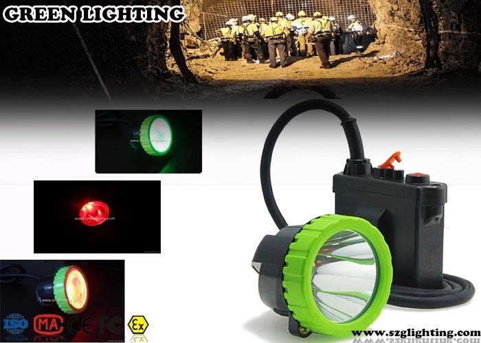 50000 Lux Led Headlamp Rechargeable, lampe de chapeau de 4 de couleur mineurs d'éclairage