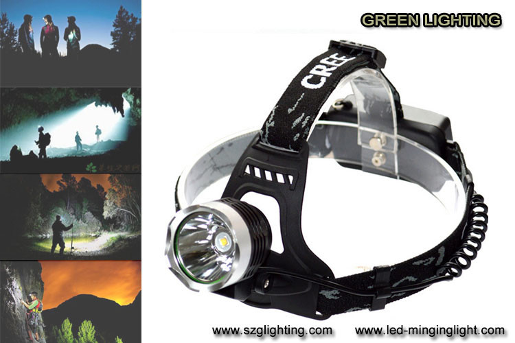 500 mètres de phare mené rechargeable imperméable de allumage long de la distance IP65 avec le poids léger 189g