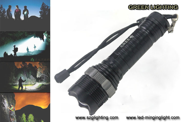 Torche menée rechargeable de GL-F002 XML-T6, 10W 1200 lumen Cree Led Flashlight