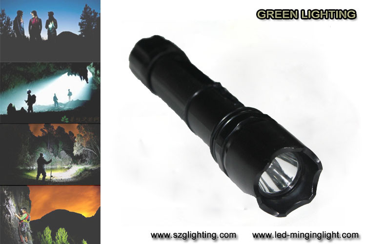 Alliage d'aluminium LED de torche portative de lampe-torche de GL-C6 20 mètres allumant la gamme