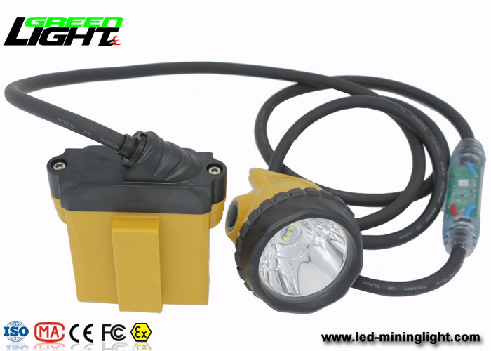 Lampe d'exploitation anti-déflagrante d'IP 68 LED avec la lumière de câble de sécurité, 28000 Lux Miners Cap Lamp