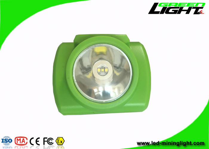 vert de lampe de chapeau de mineurs de l'éclat 13000lux 3.7V sans fil avec le PC Shell