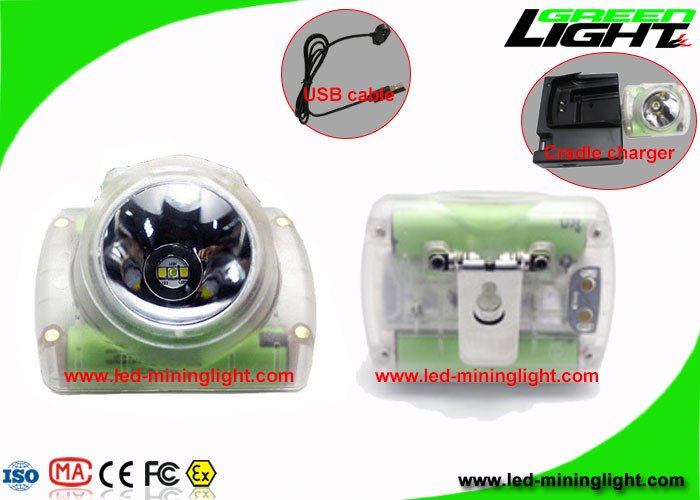 L'exploitation sans fil matérielle de PC dur allume 13000 Lux High Power Helmet Lamp 1.78W