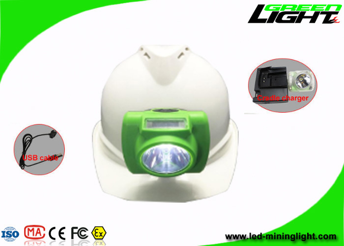 13000 Lux Cordless Led Cap Lamp, le casque GLC-6 antichoc allume 0.7W avec l'écran d'OLED