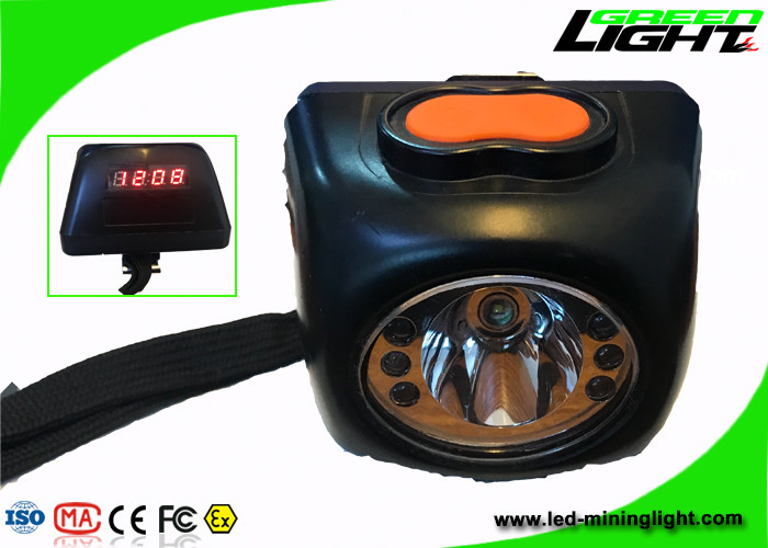 5.7Ah 8000lux a mené le souterrain imperméable de extraction de lampe de chapeau avec l'écran d'affichage à cristaux liquides de poutre élevée