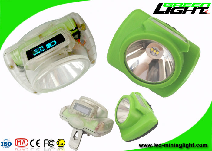 les lampes de chapeau sans fil d'exploitation de 13000lux LED IP68 imperméabilisent USB chargeant de l'écran d'OLED