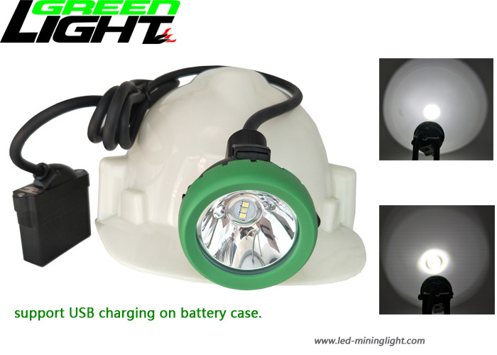 Type phare rechargeable de mineurs, remplissage de SAGESSE d'USB de soutien de chapeau d'exploitation de LED
