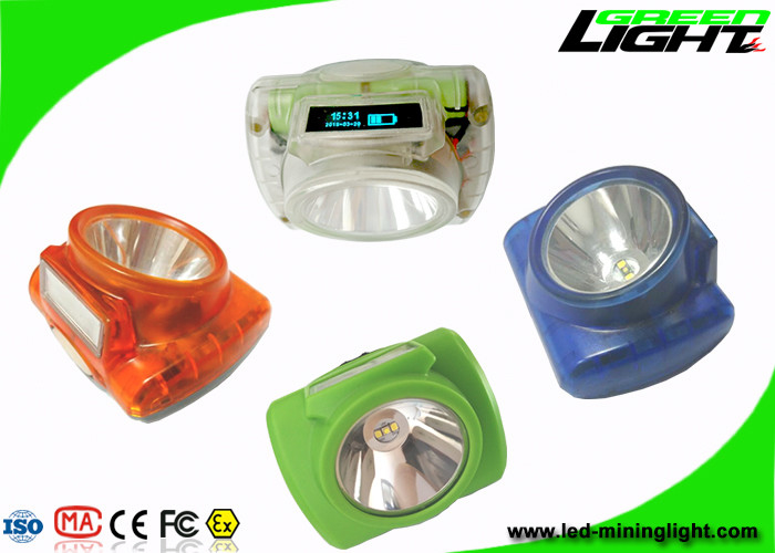 Explosif sans fil de extraction mené rechargeable d'affichage d'écran de la lampe de chapeau d'USB OLED anti-