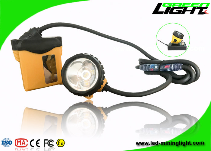 Le casque IP68 antichoc de extraction imperméable a mené les cycles 1200 de batterie d'éclat des lumières 3.7V 25000lux