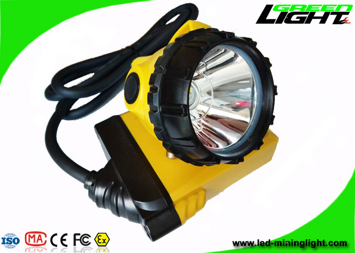 Luminosité attaché de la lampe de chapeau de mineurs de sécurité du travail intense 25000lux SOS 10.4Ah GL12-A