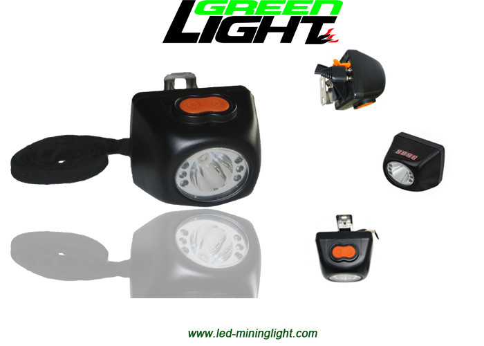 Éclat de petite taille de la lampe de chapeau de mineurs de LED 8000LUX 221lum avec l'écran de Digital