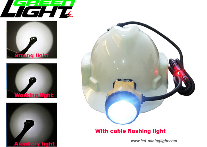"copies claire" du paquet 800mA 4 de batterie de la lampe de chapeau de mineurs d'IP68 LED 25000lux 10.4Ah SAMSUNG