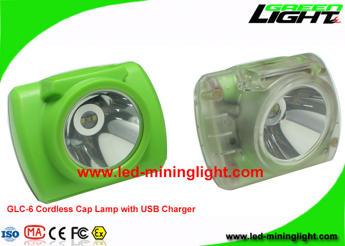Lampe de chapeau sans fil de mineurs de Digital LED extrayant la batterie des lumières 13000Lux 6.8Ah de casque antichoc